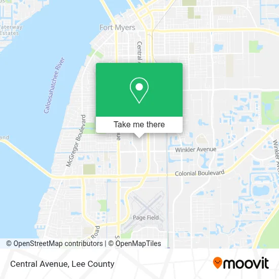 Central Ave map