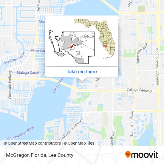 McGregor, Florida map