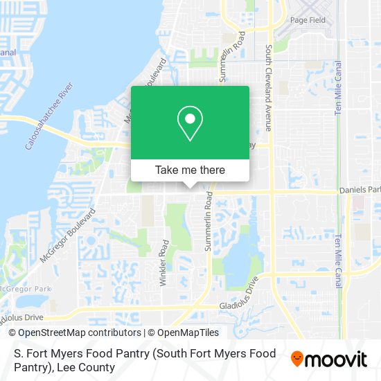 Mapa de S. Fort Myers Food Pantry