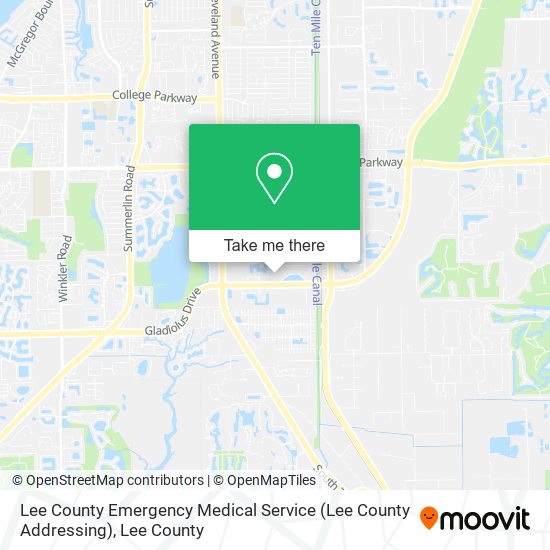 Lee County Emergency Medical Service (Lee County Addressing) map