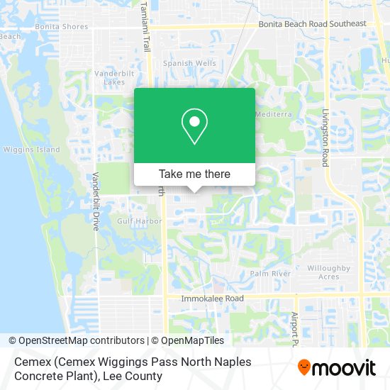 Cemex (Cemex Wiggings Pass North Naples Concrete Plant) map