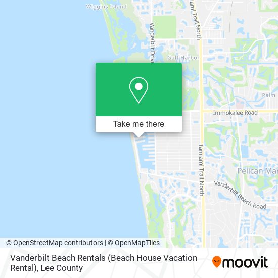 Mapa de Vanderbilt Beach Rentals (Beach House Vacation Rental)