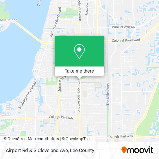 Airport Rd & S Cleveland Ave map
