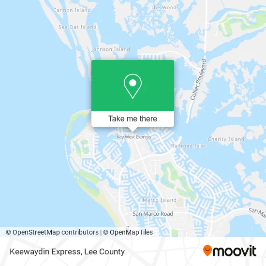 Keewaydin Express map