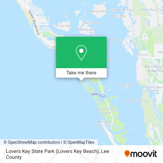 Lovers Key State Park (Lovers Key Beach) map