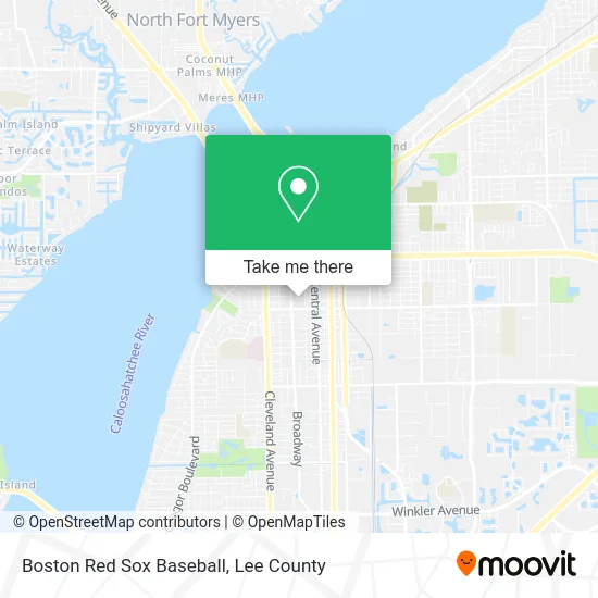 Boston Red Sox Baseball map