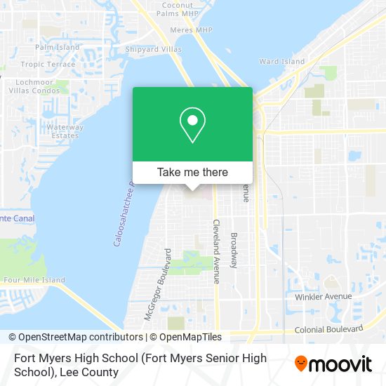 Fort Myers High School map