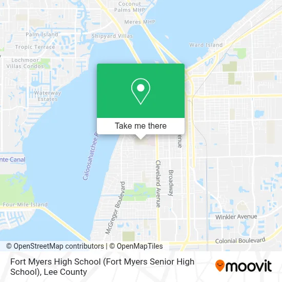Fort Myers High School map