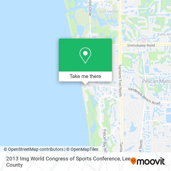 2013 Img World Congress of Sports Conference map