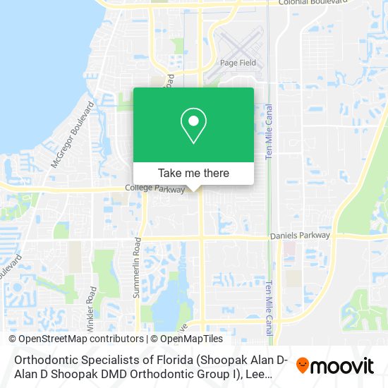 Mapa de Orthodontic Specialists of Florida (Shoopak Alan D-Alan D Shoopak DMD Orthodontic Group I)