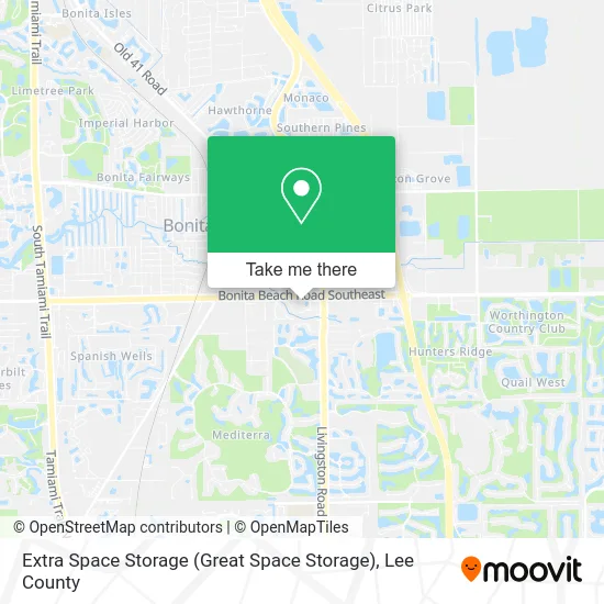 Extra Space Storage (Great Space Storage) map