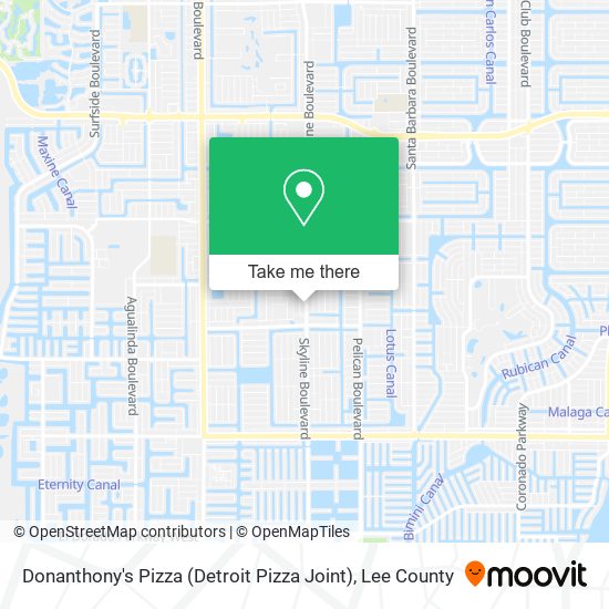 Donanthony's Pizza (Detroit Pizza Joint) map