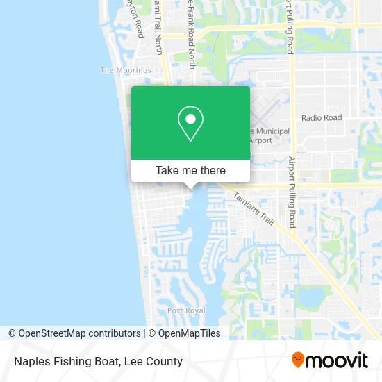 Naples Fishing Boat map
