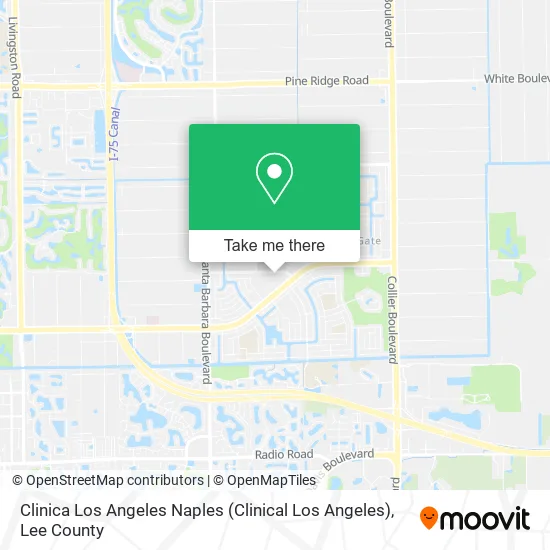 Clinica Los Angeles Naples (Clinical Los Angeles) map