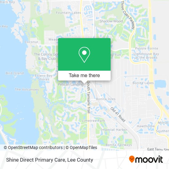 Shine Direct Primary Care map