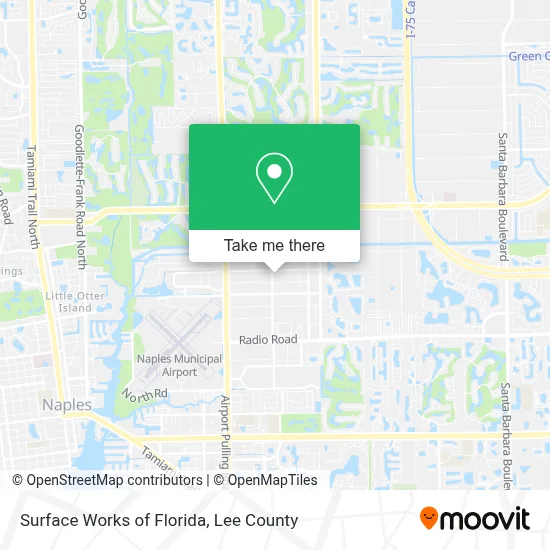 Surface Works of Florida map