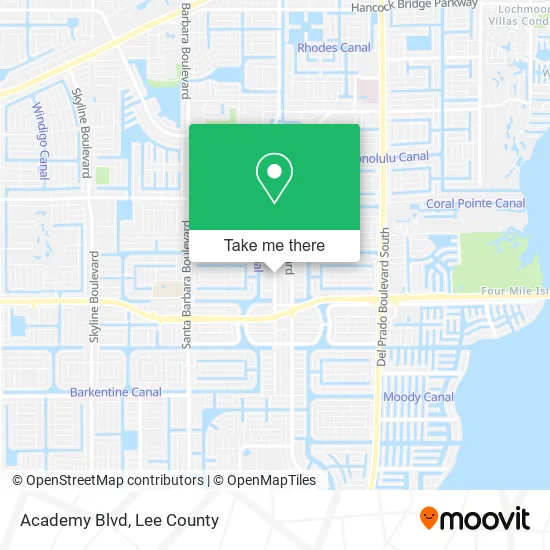 Academy Blvd map