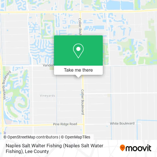 Naples Salt Walter Fishing map