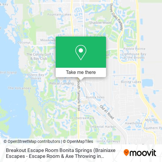 Breakout Escape Room Bonita Springs map