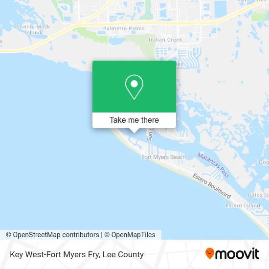 Key West-Fort Myers Fry map
