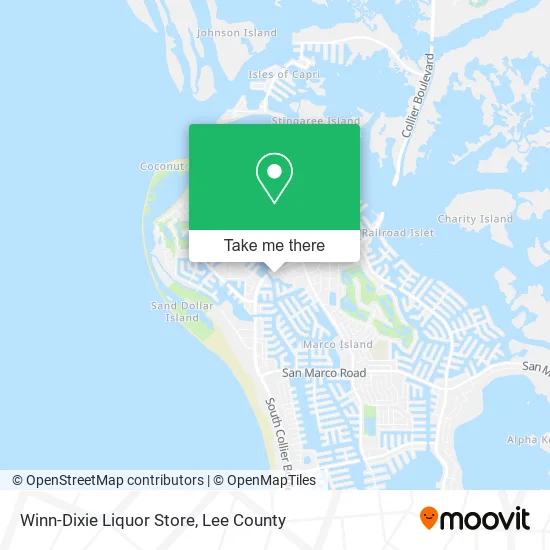Winn-Dixie Liquor Store map