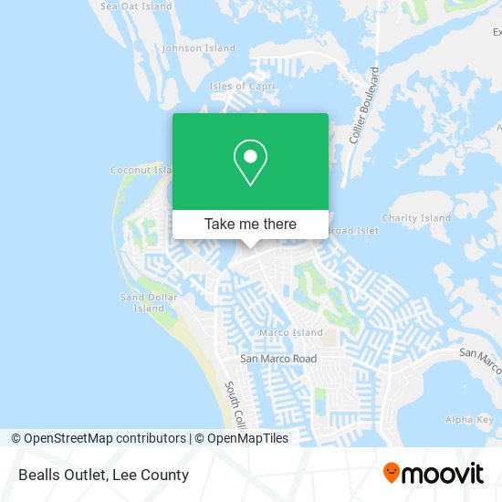 Mapa de Bealls Outlet
