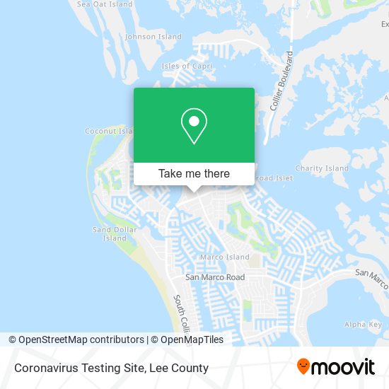 Mapa de Coronavirus Testing Site