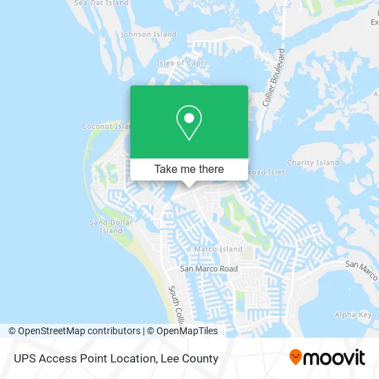 UPS Access Point Location map