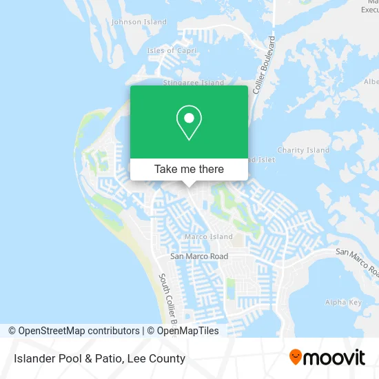 Islander Pool & Patio map