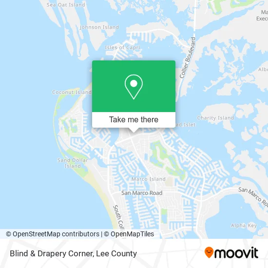 Blind & Drapery Corner map