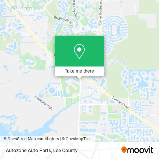 Autozone Auto Parts map