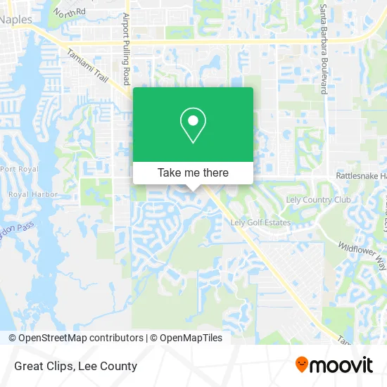 Great Clips map