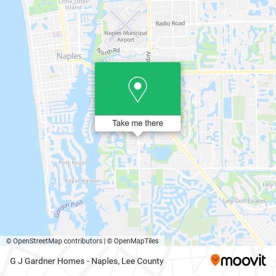 G J Gardner Homes - Naples map