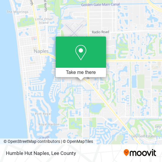 Humble Hut Naples map