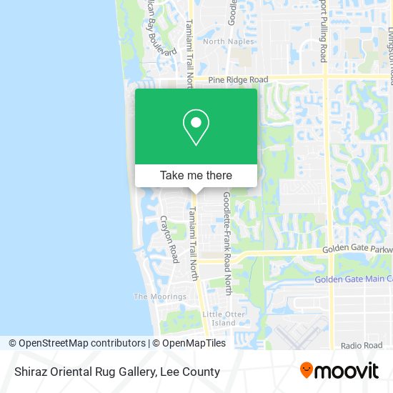 Shiraz Oriental Rug Gallery map