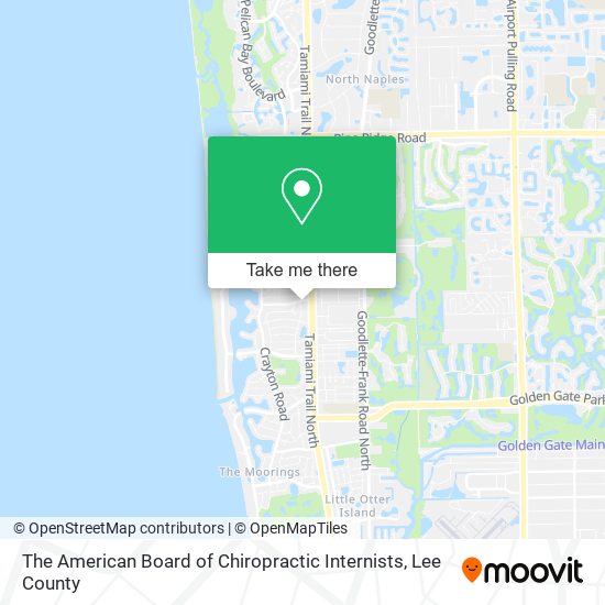 The American Board of Chiropractic Internists map