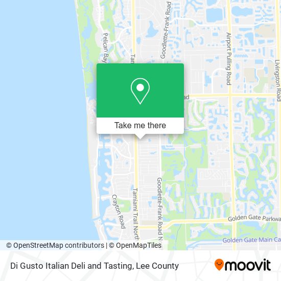 Mapa de Di Gusto Italian Deli and Tasting