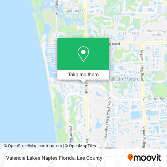 Mapa de Valencia Lakes Naples Florida