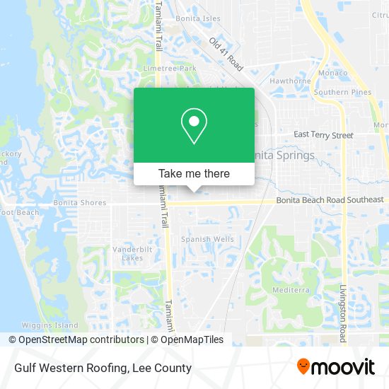 Gulf Western Roofing map