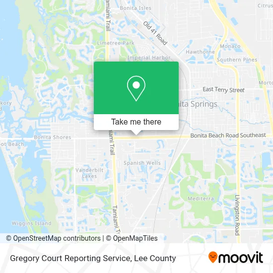 Gregory Court Reporting Service map