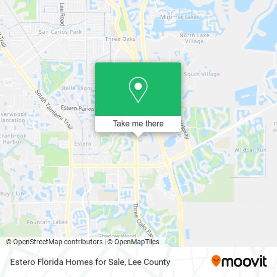 Estero Florida Homes for Sale map
