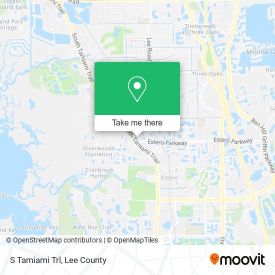 S Tamiami Trl map