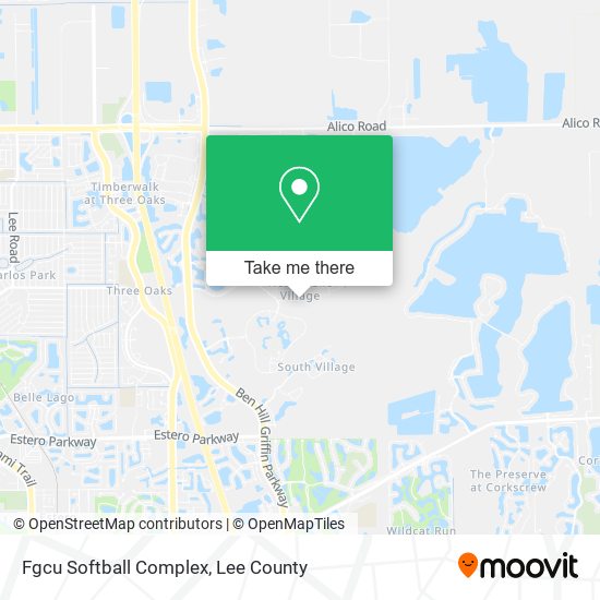 Fgcu Softball Complex map