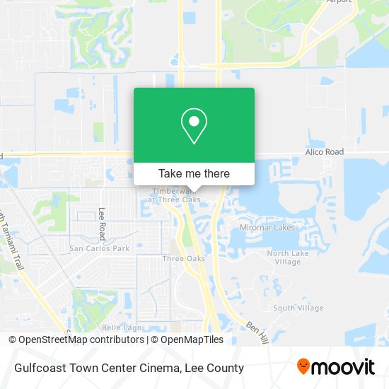 Mapa de Gulfcoast Town Center Cinema