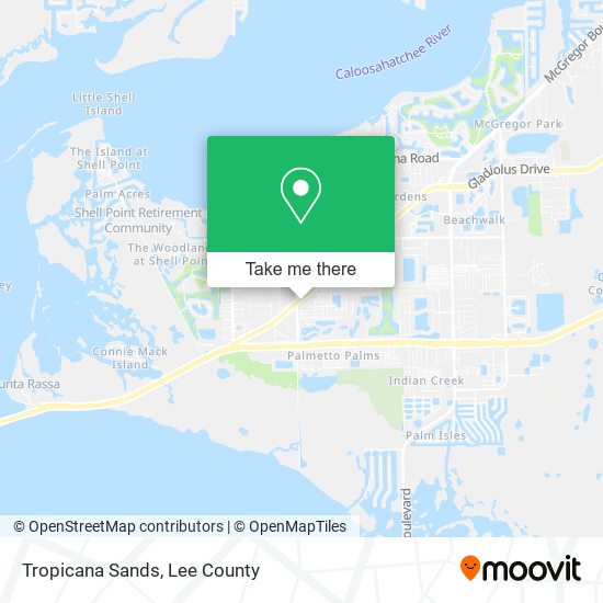 Tropicana Sands map