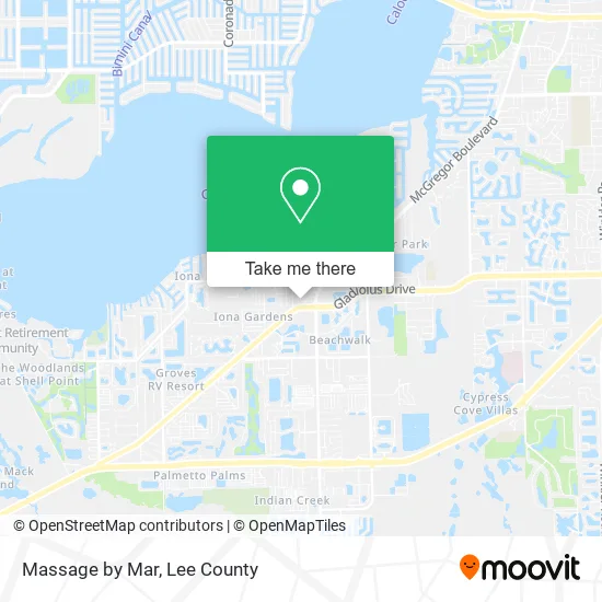 Massage by Mar map