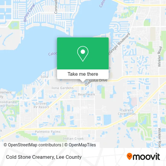 Cold Stone Creamery map