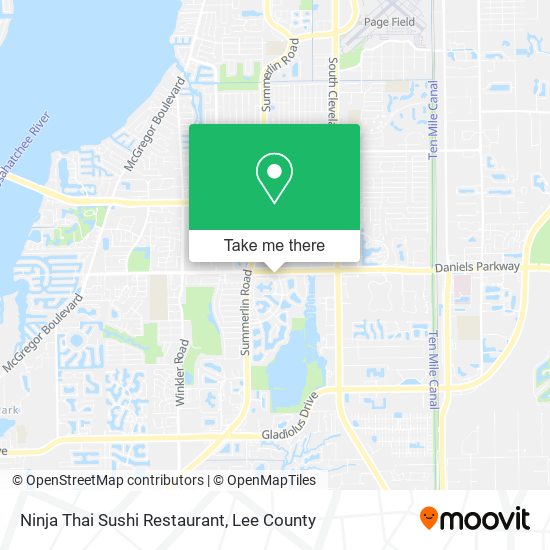 Mapa de Ninja Thai Sushi Restaurant