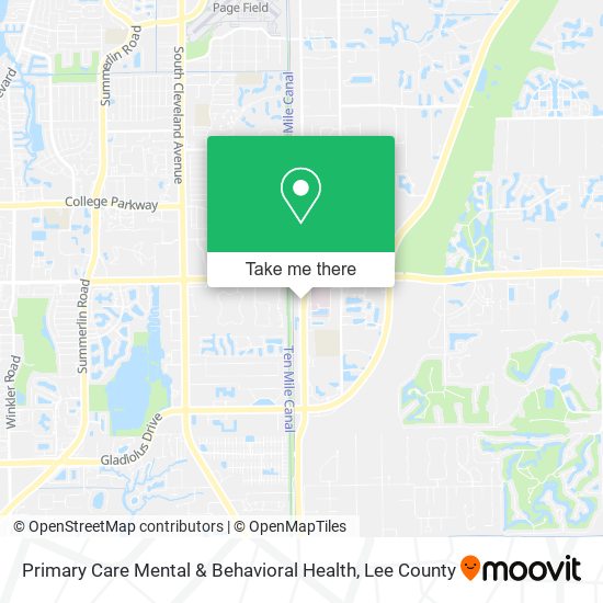 Primary Care Mental & Behavioral Health map