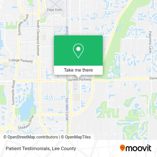 Patient Testimonials map